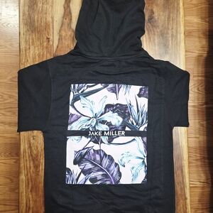 Jake Miller/Thread Shop Collab Hoodie with Floral Design